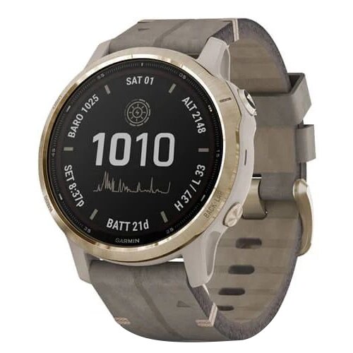 Спортивные наручные часы Garmin Fenix 6S Pro Solar Light Gold 010-02409-26 9390000₽