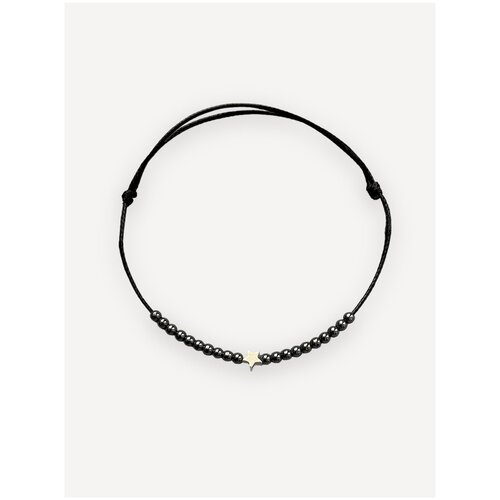 фото Браслет на нити tro.e jewelry «гематит и звезда»