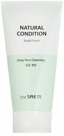 THE SAEM Пенка-Скраб для лица Natural Condition Scrub Foam Deep Pore Cleansing