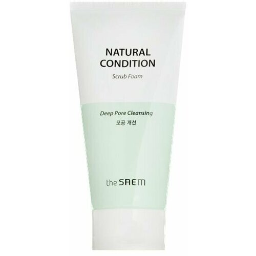 THE SAEM Пенка-Скраб для лица Natural Condition Scrub Foam Deep Pore Cleansing