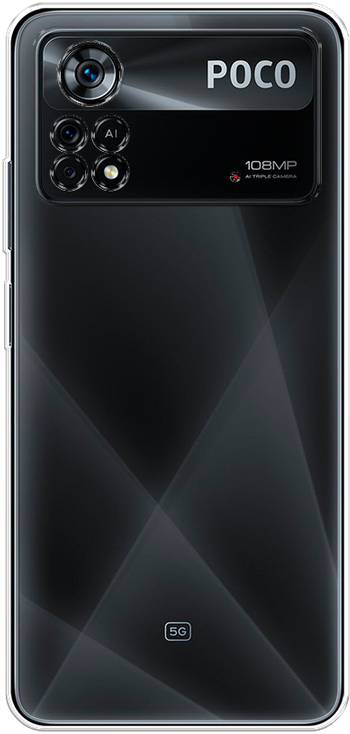 Чехол на Xiaomi Poco X4 Pro 5G / Сяоми Поко X4 Про 5G прозрачный