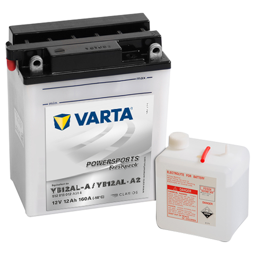 Аккумулятор VARTA Powersports Freshpack 512 013 012 A514 обратная полярность 12 Ач