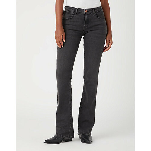 Джинсы клеш Wrangler, размер 29/32, серый джинсы клеш levi s размер 29 32 черный