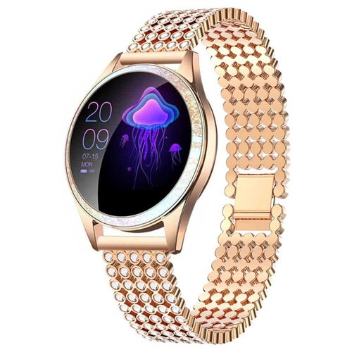 фото Смарт часы женские kingwear kw20 crystal serie (золотистый)