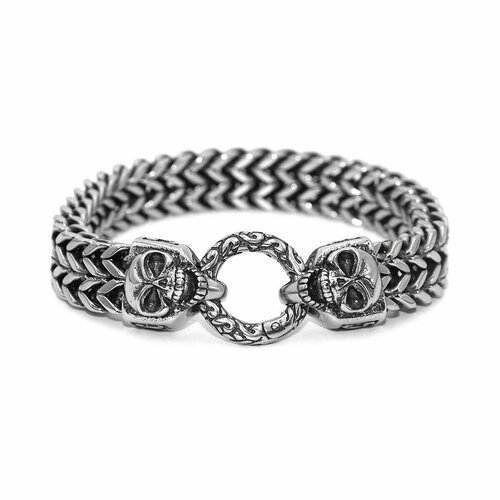 Браслет-цепочка SILVARIE, размер 22 см, серебристый браслет цепочка silvarie лунный камень серебристый белый