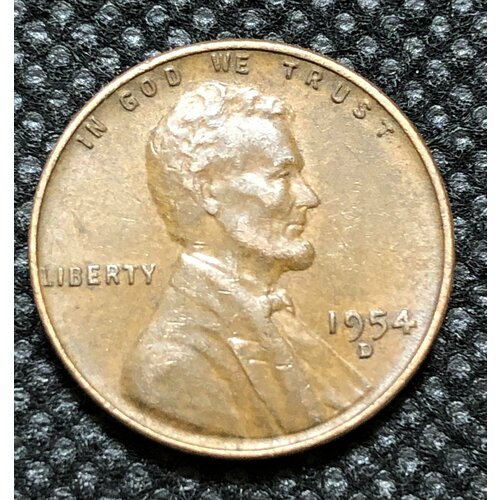 Монета США 1 цент 1954 год #5-о