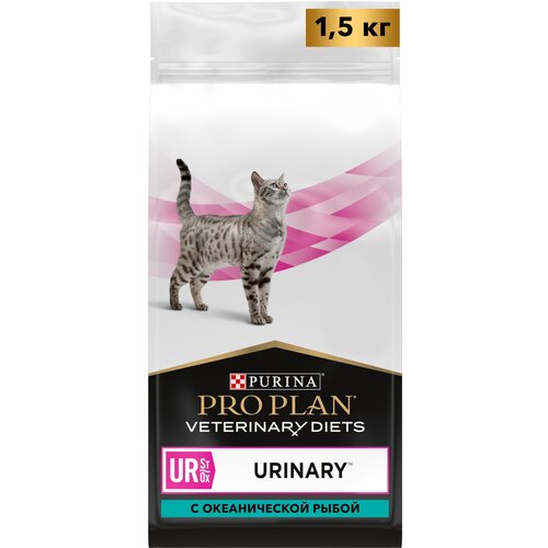 Сухой корм для кошек Pro Plan Veterinary Diets UR при болезнях мочевыводящих путей с рыбой 1.5 кг