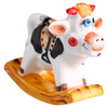 Статуэтка Чайник Качалка Корова с седлом, 7 см - изображение