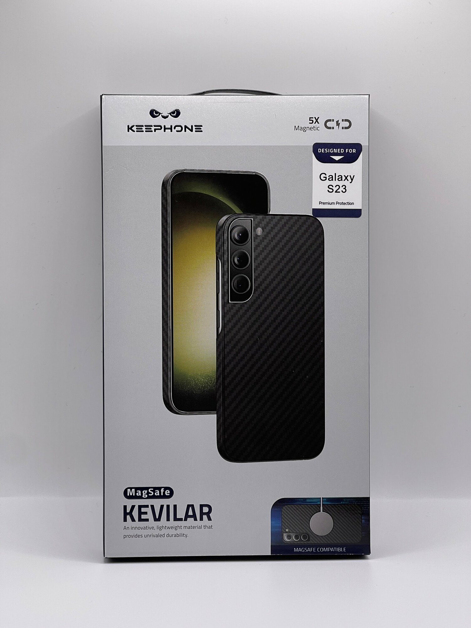 Чехол keepHone Kevlar с MagSafe на Samsung Galaxy S23