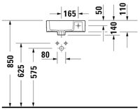 Раковина 38 см DURAVIT Vero Air 072438 белый альпин