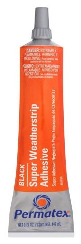    Permatex black super weatherstrip adhesive Permatex 81850