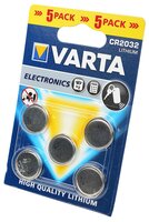 Батарейка VARTA CR2032 6032 BL5 5 шт блистер