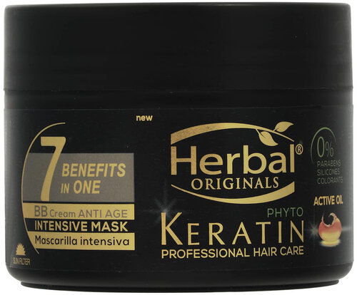 Herbal Интенсивная маска для волос Keratin 7 Benefits in one, 300 мл, банка