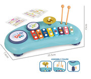 Детская музыкальная игрушка Ксилофон JUNCA для малышей в голубом цвете