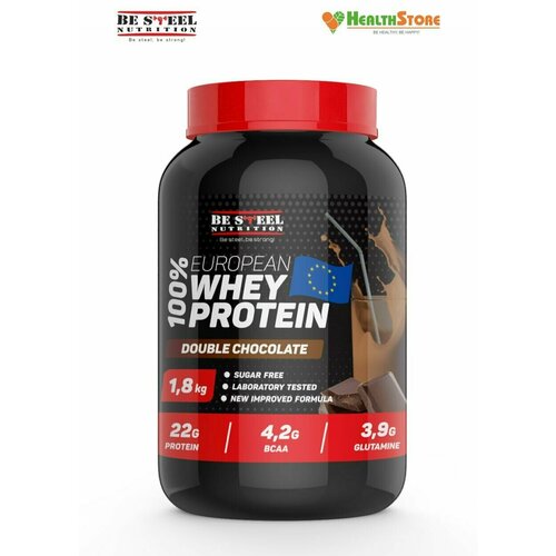 Напиток растворимый ВЭЙ про Be Steel Nutrition 100% European Whey Protein 1,8кг (двойной шоколад)