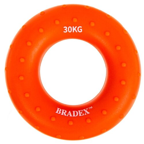 фото Кистевой эспандер 30 кг, круглый массажный, оранжевый bradex