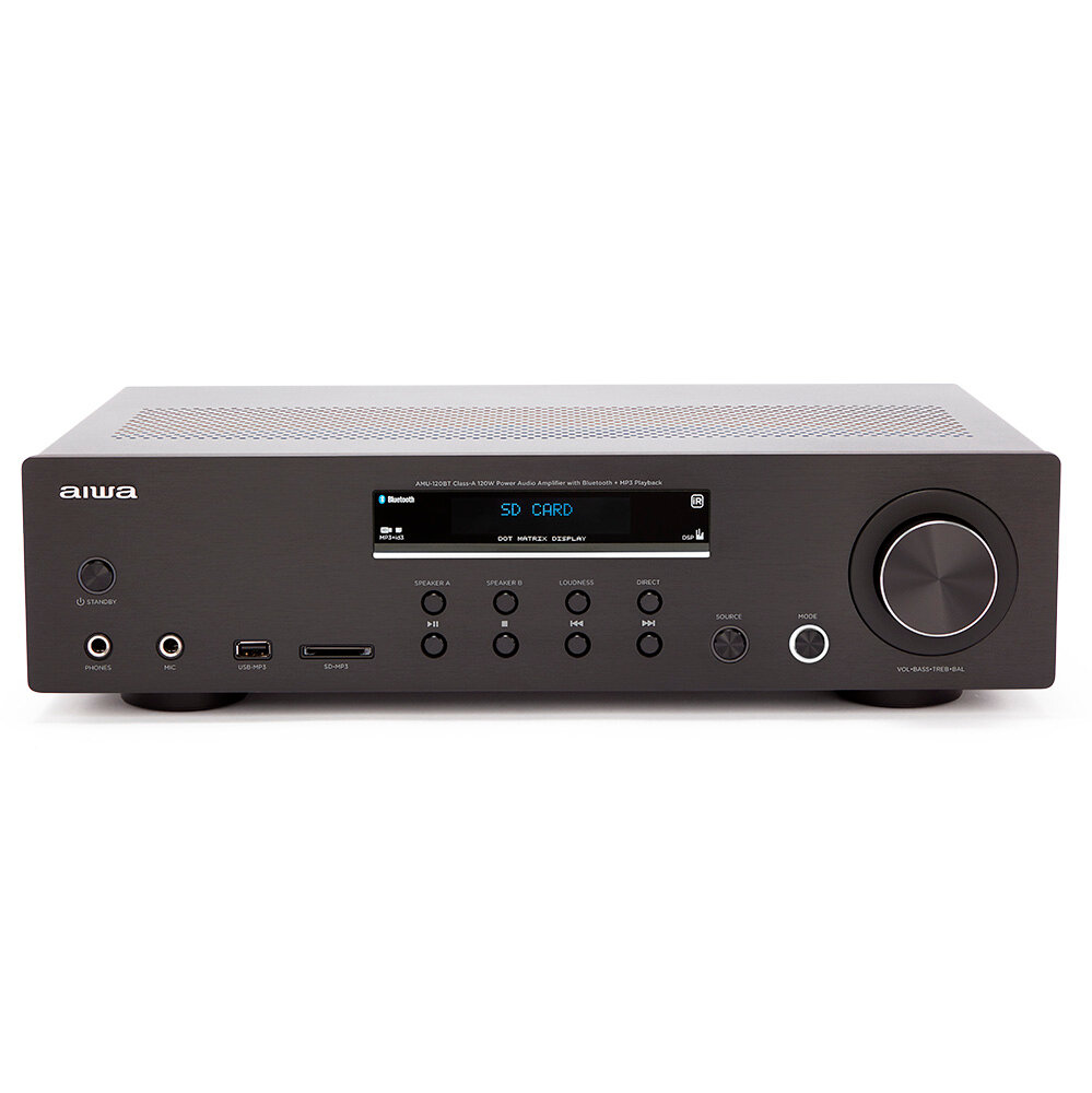 Интегральный усилитель 60 Вт AIWA AMU-120BT Black