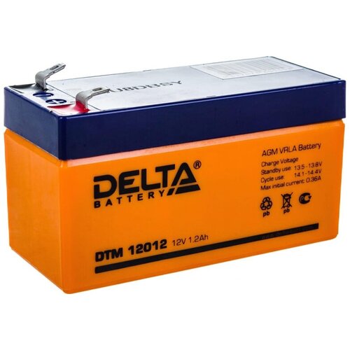 Батарея для ИБП Delta DTM 12012 (12V / 1.2Ah) аккумуляторная батарея delta 1 2 ач 12 вольт dt 12012