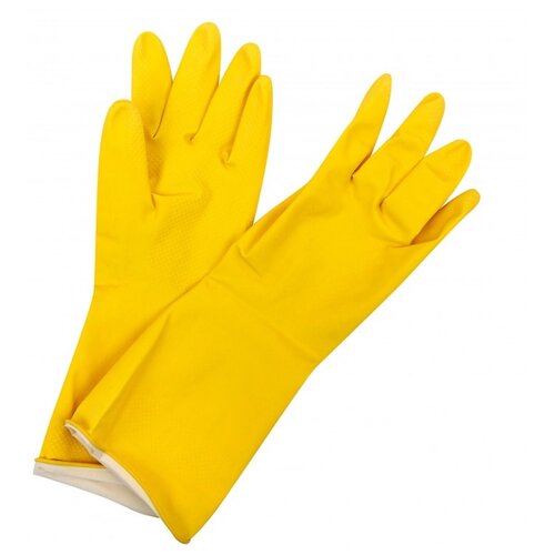 фото Перчатки azur резиновые центи, 1 пара, размер xl, цвет желтый