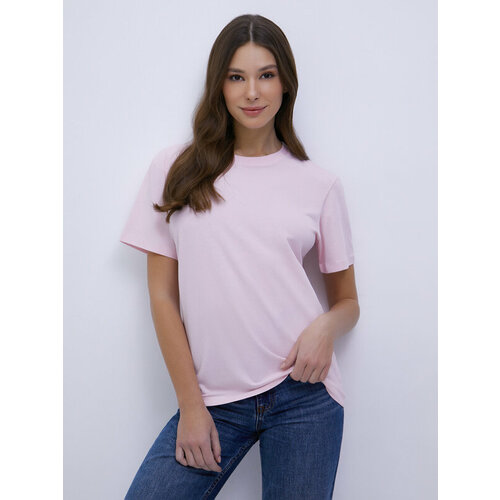 Футболка Omsa, хлопок, однотонная, размер 50, бирюзовый