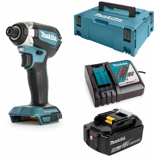 Ударный шуруповерт аккумуляторный 170Нм 18В LXT Li-Ion аккумулятор 1x5Ач зу кейс MacPak Makita DTD153JRT 2953000₽