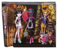 Набор кукол Monster High Бу Йорк, Бу Йорк, Клодин Вульф, Дракулаура, Кетти Нуар, 26 см, CKD06