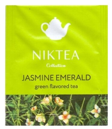 Чай Nikteа Jasmine Emerald/ Жасмин Эмеральд, чай зеленый с жасмином пакетированный, 25 п х 2 г - фотография № 2