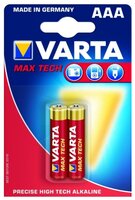 Батарейка VARTA 4703 LR03 BL2 Max Tech 2 шт блистер