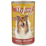 Dr. Alder's Мой Лорд Классик консервы для взрослых собак, кусочки печени и говядины в желе, 1,23 кг - изображение