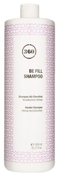 360 Hair Professional шампунь Be Fill с кератином, 1000 мл