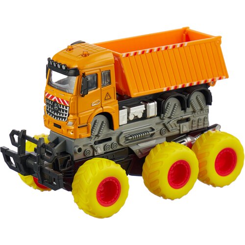 Машинка Funky Toys FT61097 1:43, 10 см, Желтый машины funky toys пожарная машина с выдвижной лестницей с краш эффектом