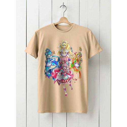 фото Футболка твоя футболка!, размер xs, бежевый