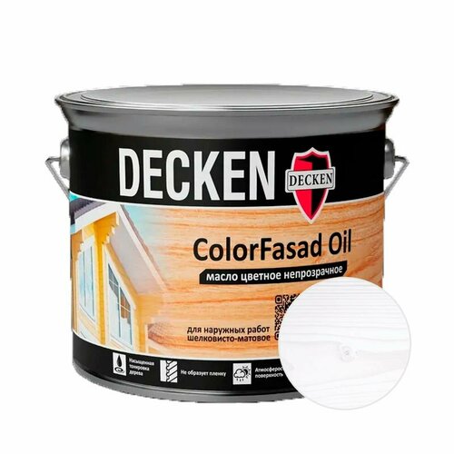 Масло DECKEN Color Fasad Oil Trend Белый 2,5 л