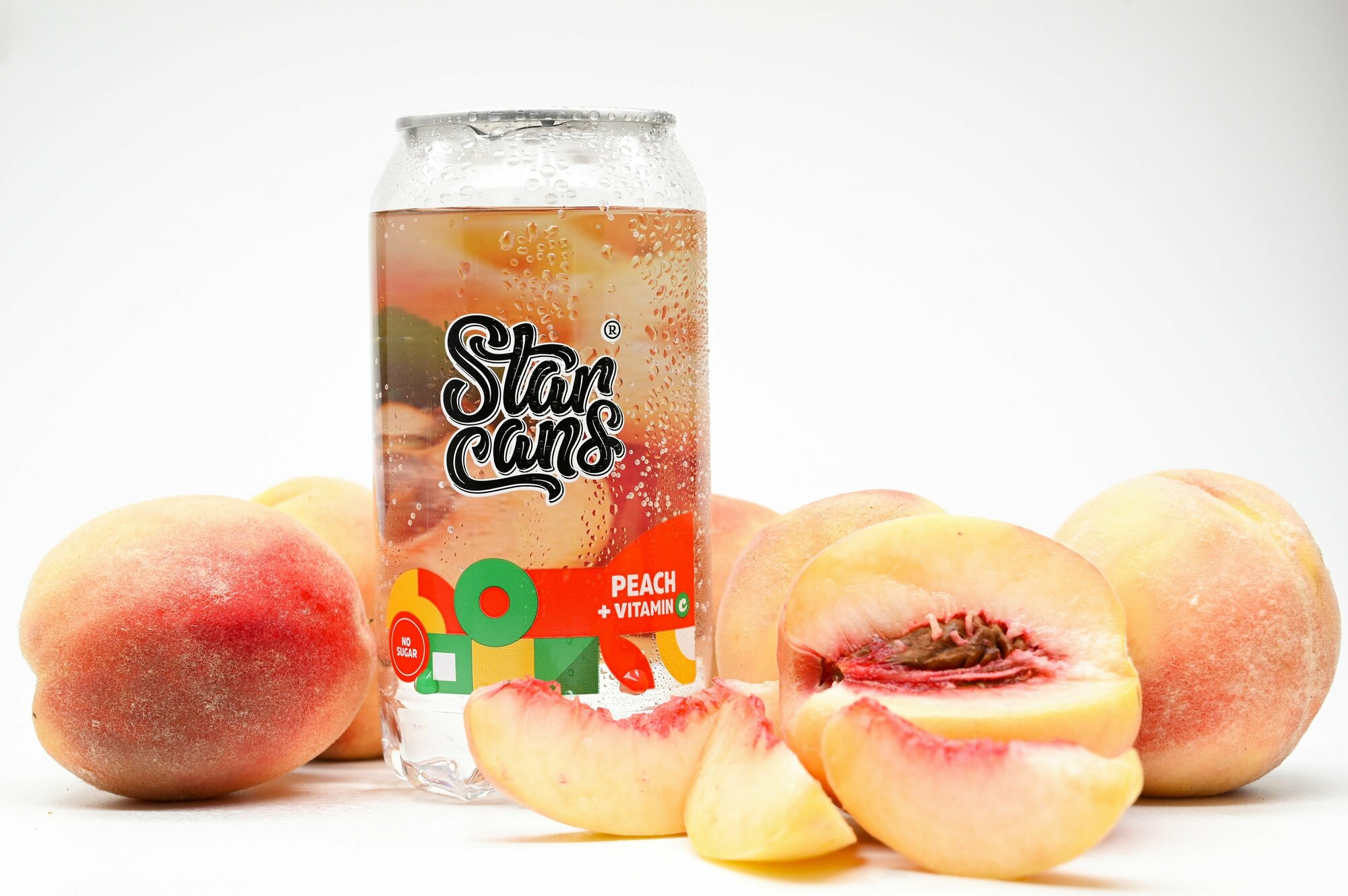 Освежающий газированный Напиток СтаркансДринкс со вкусом Персика с витаминами 12 шт по 350 мл - фотография № 9