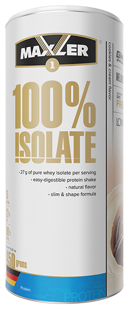 MAXLER EU 100% Isolate (Банка) 450 г (Печенье крем)