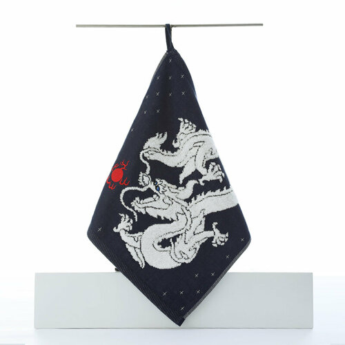 Полотенце-салфетка Дракон арт MZX2979 35х34 синий