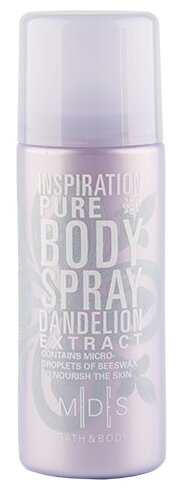 Ароматический спрей для тела Mades Bath & Body inspiration pure body spray