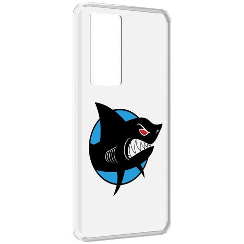 Чехол MyPads Злая-акула для Realme GT Master Explorer Edition задняя-панель-накладка-бампер