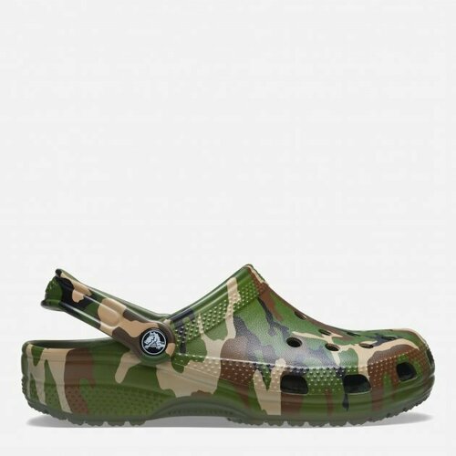 Сабо Crocs Classic Printed Camo Clog, размер 38/39 RU, хаки классические сабо crocs цвет arctic