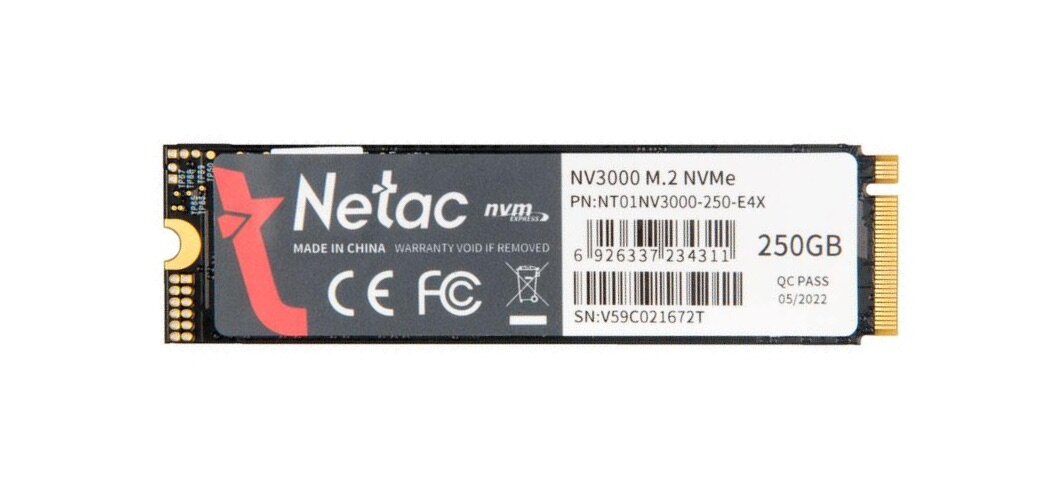 Накопитель SSD Netac 250Gb NV3000 Series (NT01NV3000-250-E4X) - фото №18