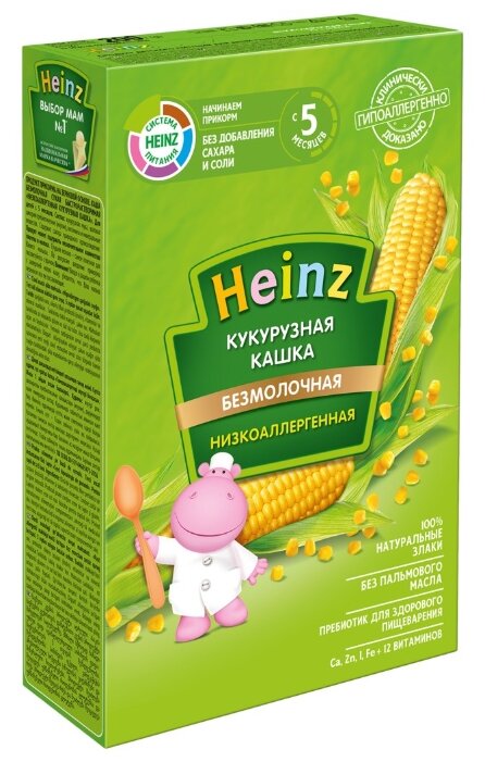Каша Heinz безмолочная кукурузная (c 5 месяцев) 200 г