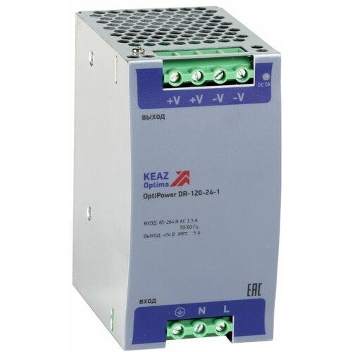 Блок питания OptiPower DR-120-24-1 КЭАЗ 284548