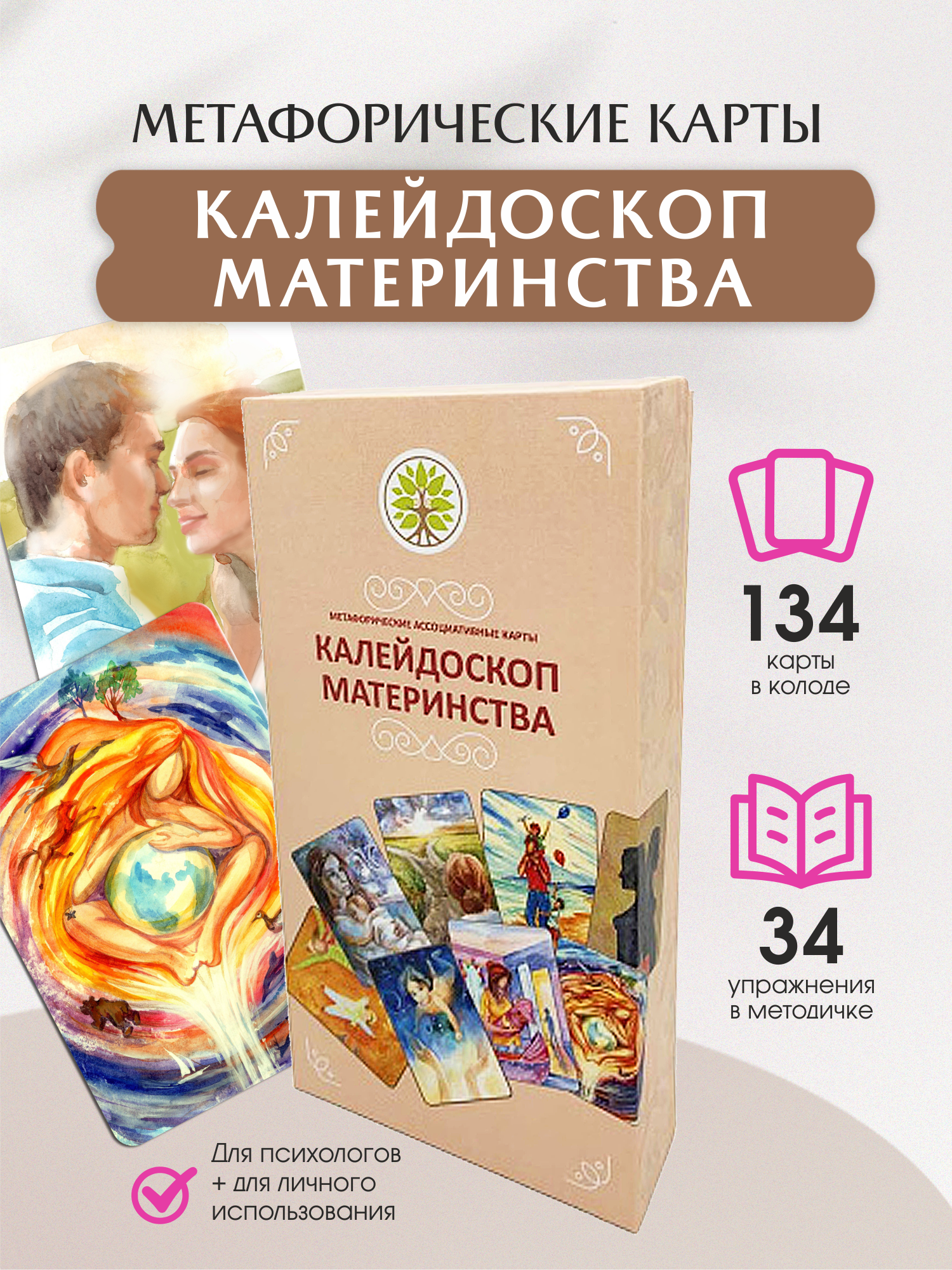 Метафорические ассоциативные карты «Калейдоскоп материнства»