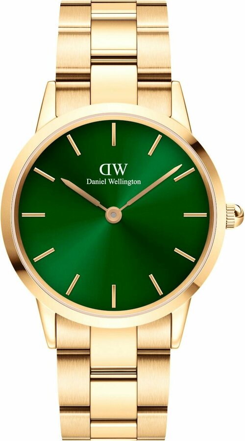 Наручные часы Daniel Wellington, золотой, зеленый