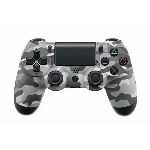 Геймпад игровой джойстик беспроводной для PS4ПК серый камуфляж 1129₽