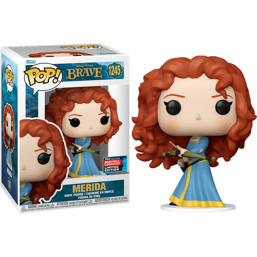 Фигурка Funko POP Merida со спикерам (Эксклюзив Fall Convention 2022) из мультфильма Brave Disney 1245 фигурка funko pop hercules with action figure со стикером эксклюзив wondrous convention 2023 из мультфильма hercules 1329