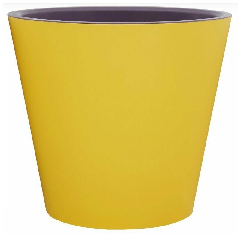 фото Горшок для цветов, кашпо 20 см. 5 л. желтый