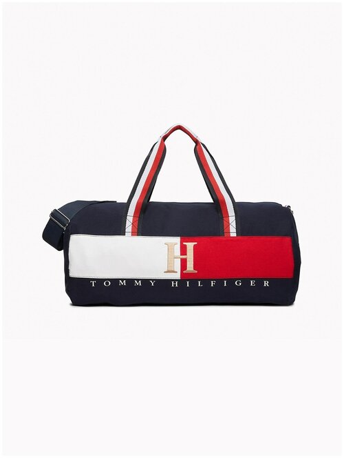 Сумка спортивная TOMMY HILFIGER, 35.5х20.3х35.5 см, ручная кладь, синий