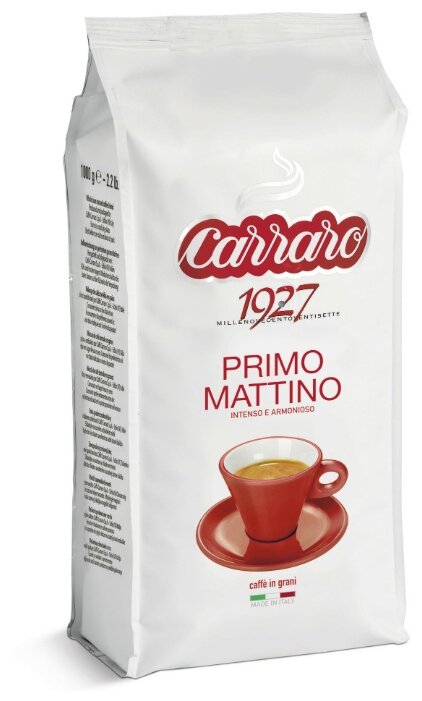 Кофе в зернах Carraro Primo Mattino