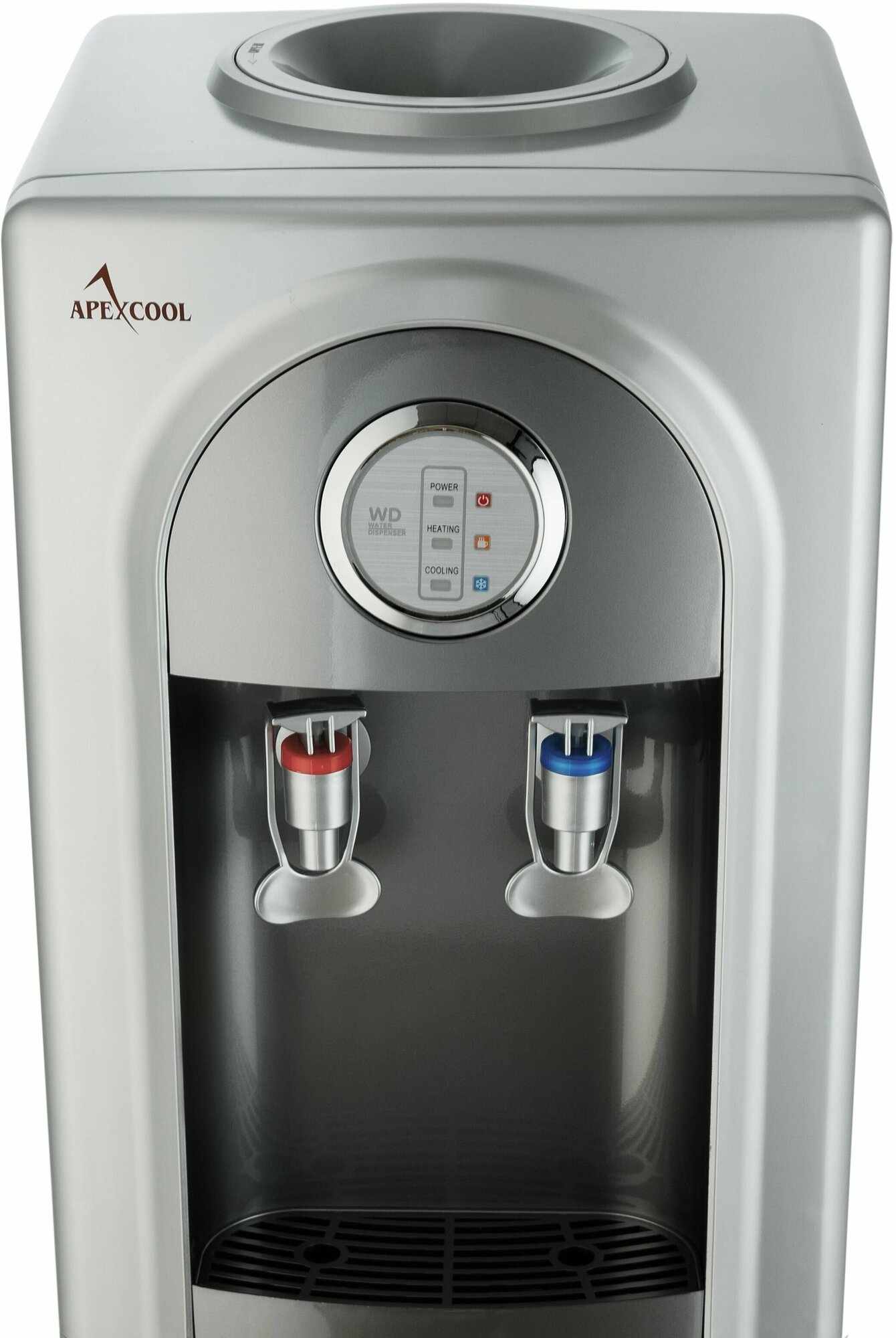 Кулер для воды c холодильником APEXCOOL 95LBE серый с серебром - фотография № 3